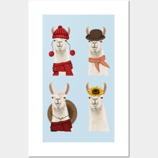 Cute Llama Pack Posters and Art